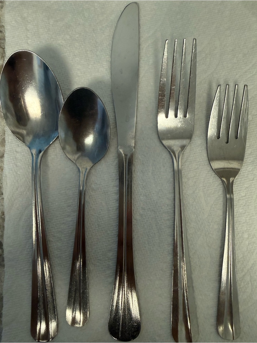 Stainless Steel 44- Piece Flatware Set - Silverware